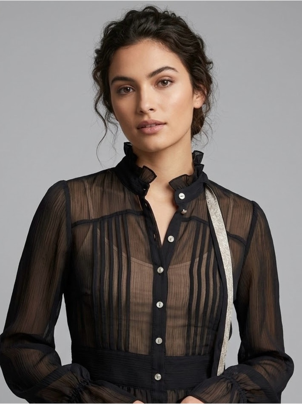Romantic Eyelet Lace Top | Soft Boho Floral Blouse Size S